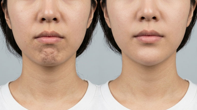 자갈턱 보톡스 예시