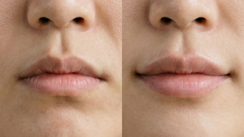 입꼬리 필러 예시